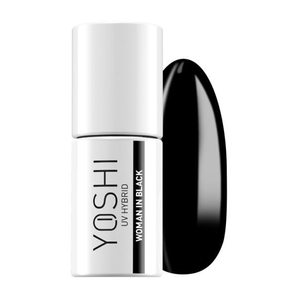 YOSHI Hübriidgeellakk Woman in Black 605 6ml ESSENCE