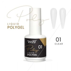 RITZY Nails Liquid POLYGEL 01 Läbipaistev 15ml