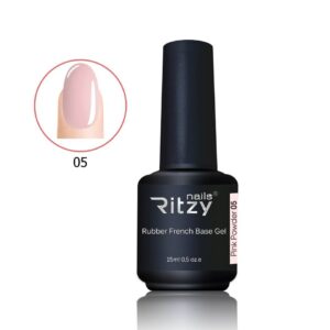 RITZY Rubber Base PINK POWDER 05 alusgeel 15ml