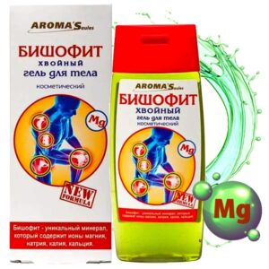"AromaSaules" kosmeetiline kehageel Bischofit "Okaspuu"  100 ml