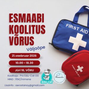 Esmaabi koolitus Võrus 21.02.2026 VÄLJAÕPE