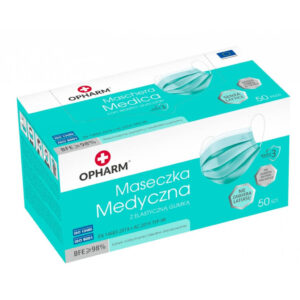 Opharm Medical Mask, türkiissinine, 50tk
